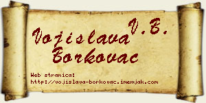 Vojislava Borkovac vizit kartica